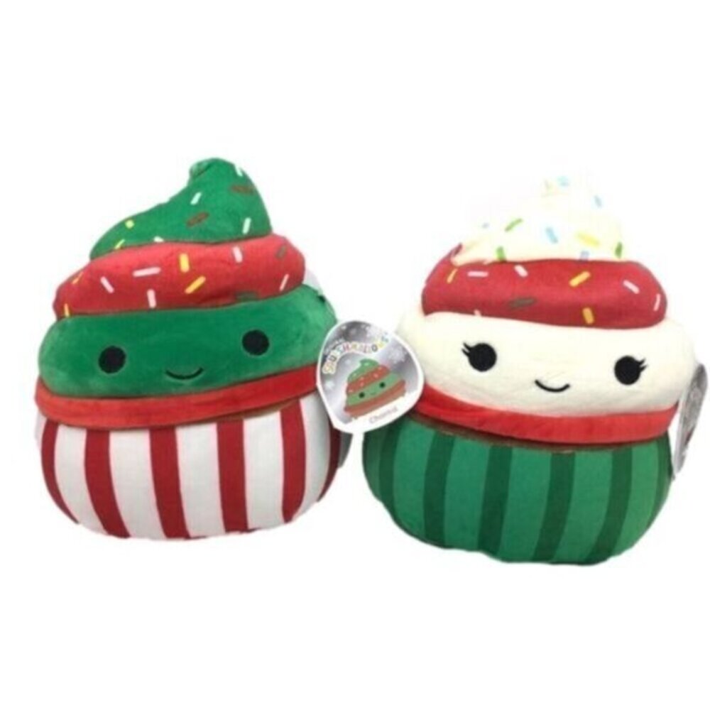 Squishmallows Christmas 8” Chandra The Cupcake & Chantal The Cupcake NEW
